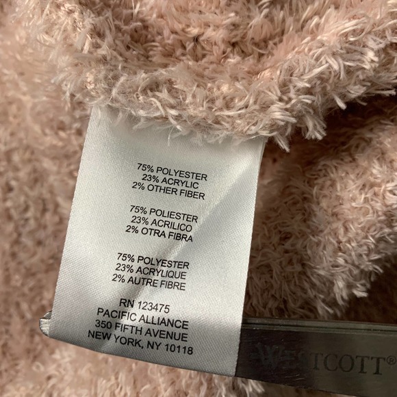 Ellen Tracy Womens Sweater‎ Size Large Pink Long Sleeves Cozy Pullover Crew Neck - Picture 6 of 8